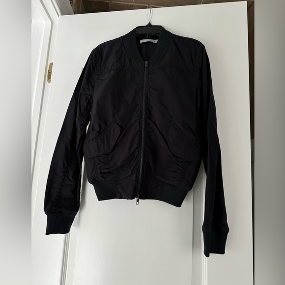 VINCE Ruched Bomber Jacket - Picture 2 of 9